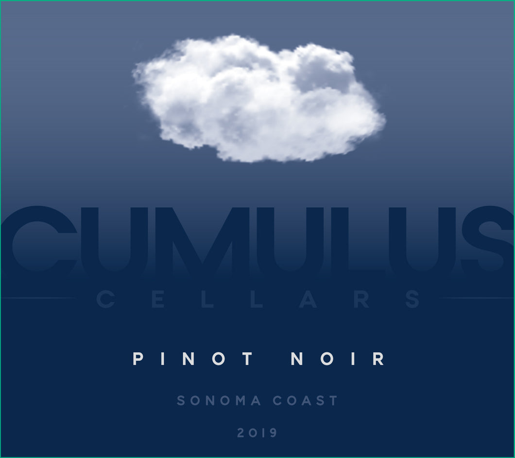 2019 Cumulus Cellars Pinot Noir - Sonoma Coast - 336 Cases Produced