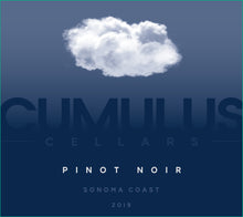 Load image into Gallery viewer, 2019 Cumulus Cellars Pinot Noir - Sonoma Coast - 336 Cases Produced
