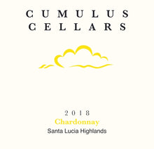 Load image into Gallery viewer, 2018 Cumulus Cellars Chardonnay - Santa Lucia Highlands - 390 Cases Produced
