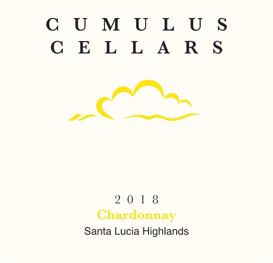 2018 Cumulus Cellars Chardonnay - Santa Lucia Highlands - 390 Cases Produced